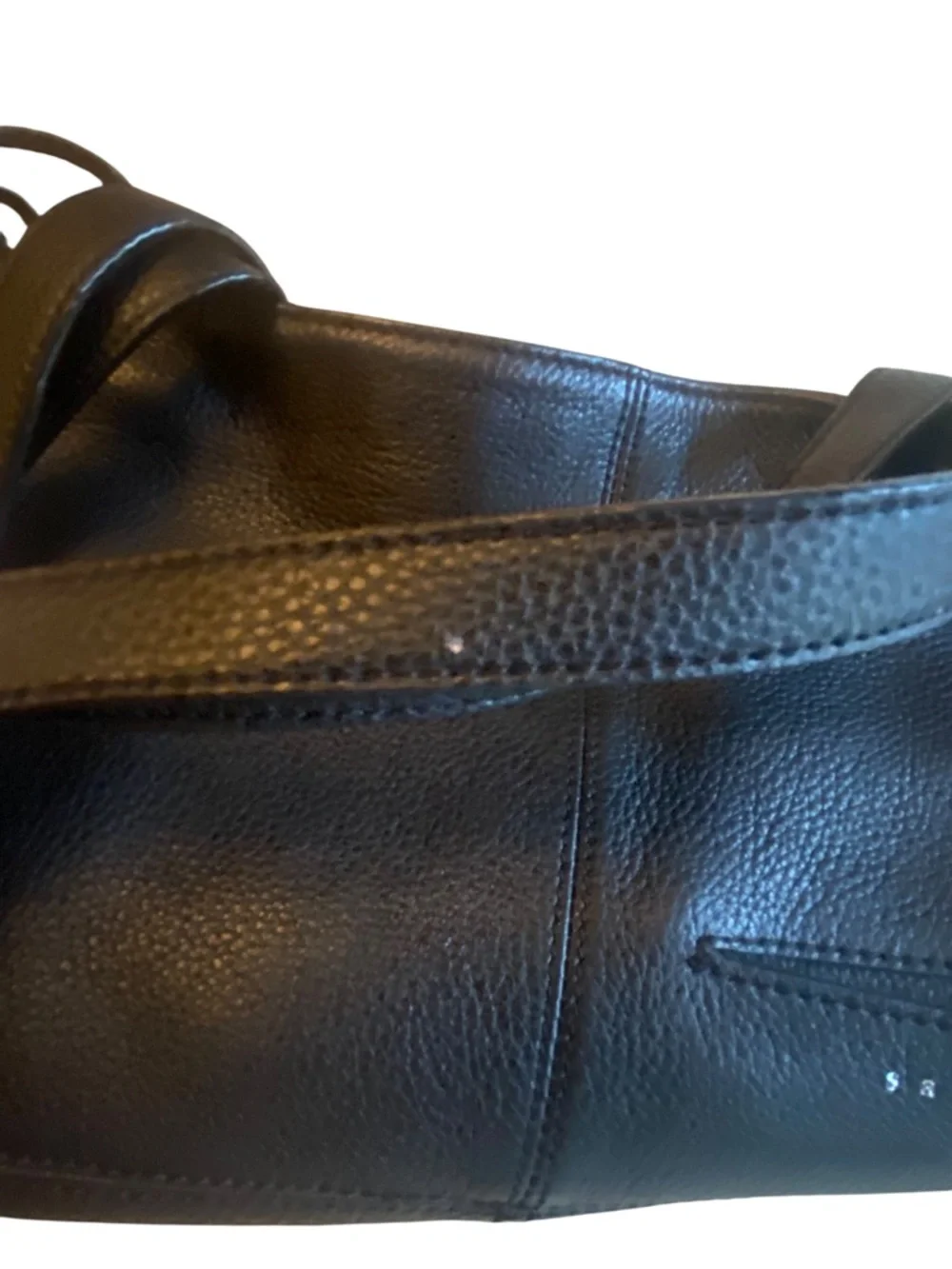 Sanctuary Black Leather Tote Hobo Bag with Braided Side Details
